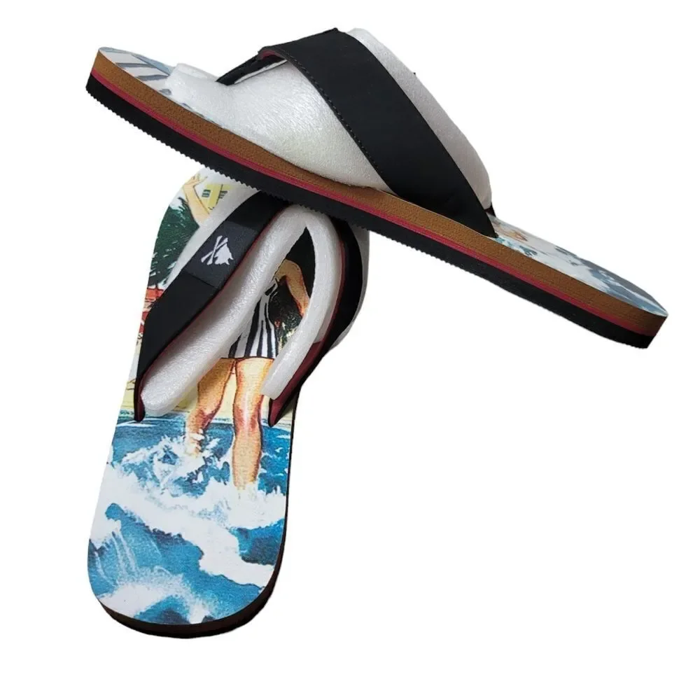 Nick Graham Jason Beach Men's Size 11 Flip Flops Sandals Father Day Gift Deal